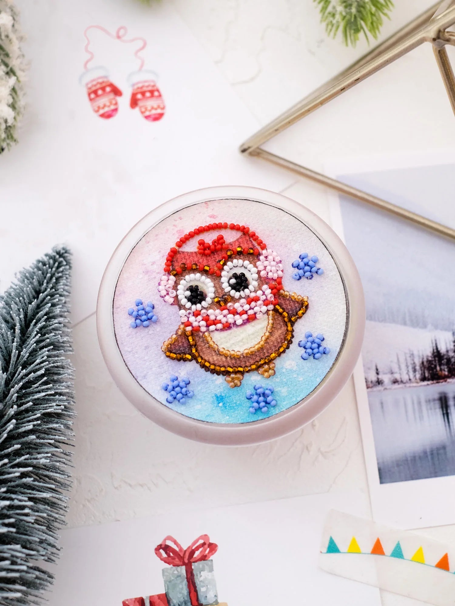 Magnets Bead Embroidery Kit Magnets Bead embroidery kit Going on the snow