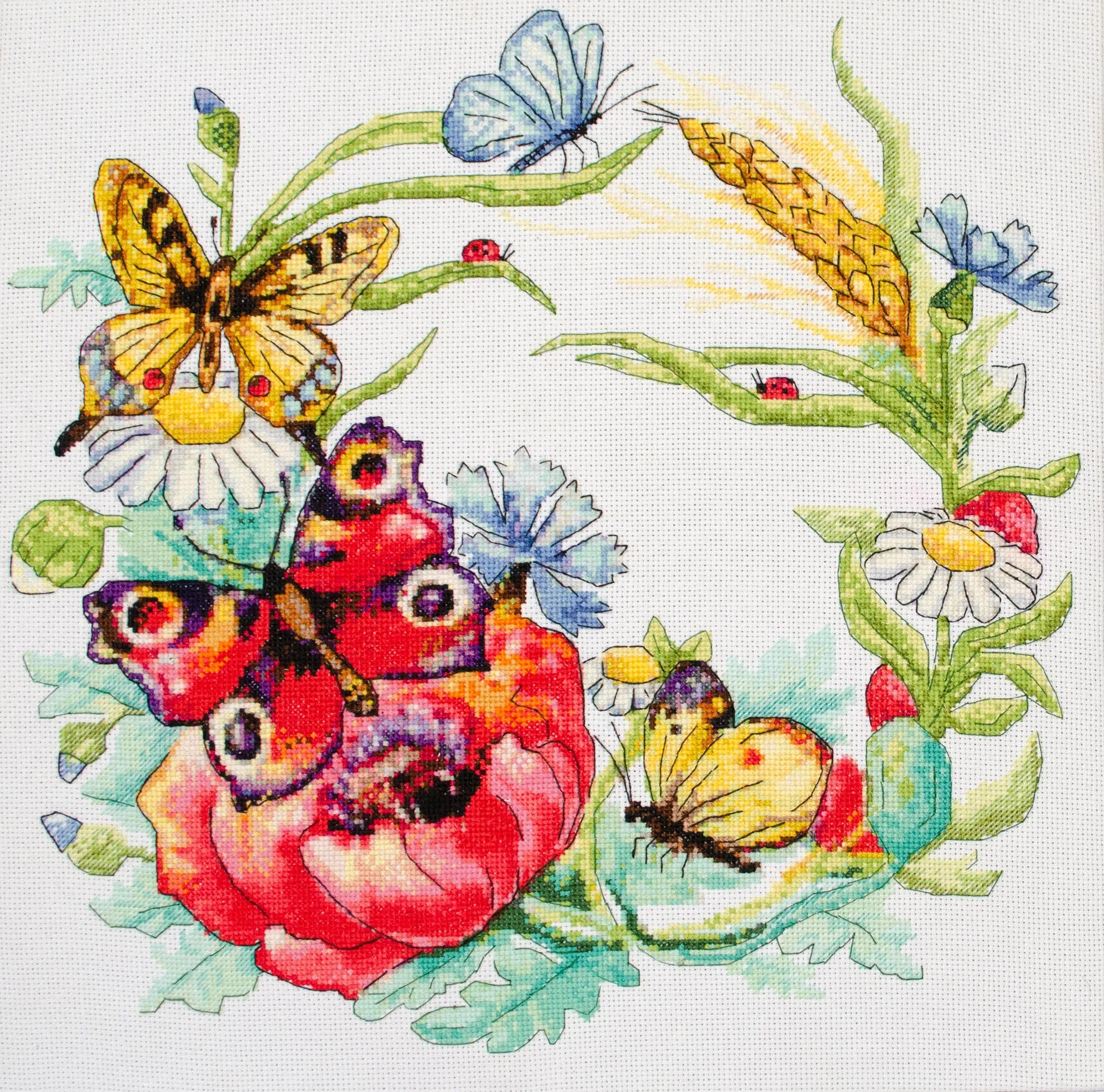 Cross Stitch Kit Cross-stitch kits Summer wreath