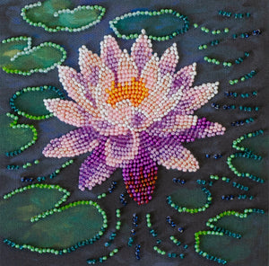 Bead Embroidery Kit Mini Bead embroidery kit Water lily