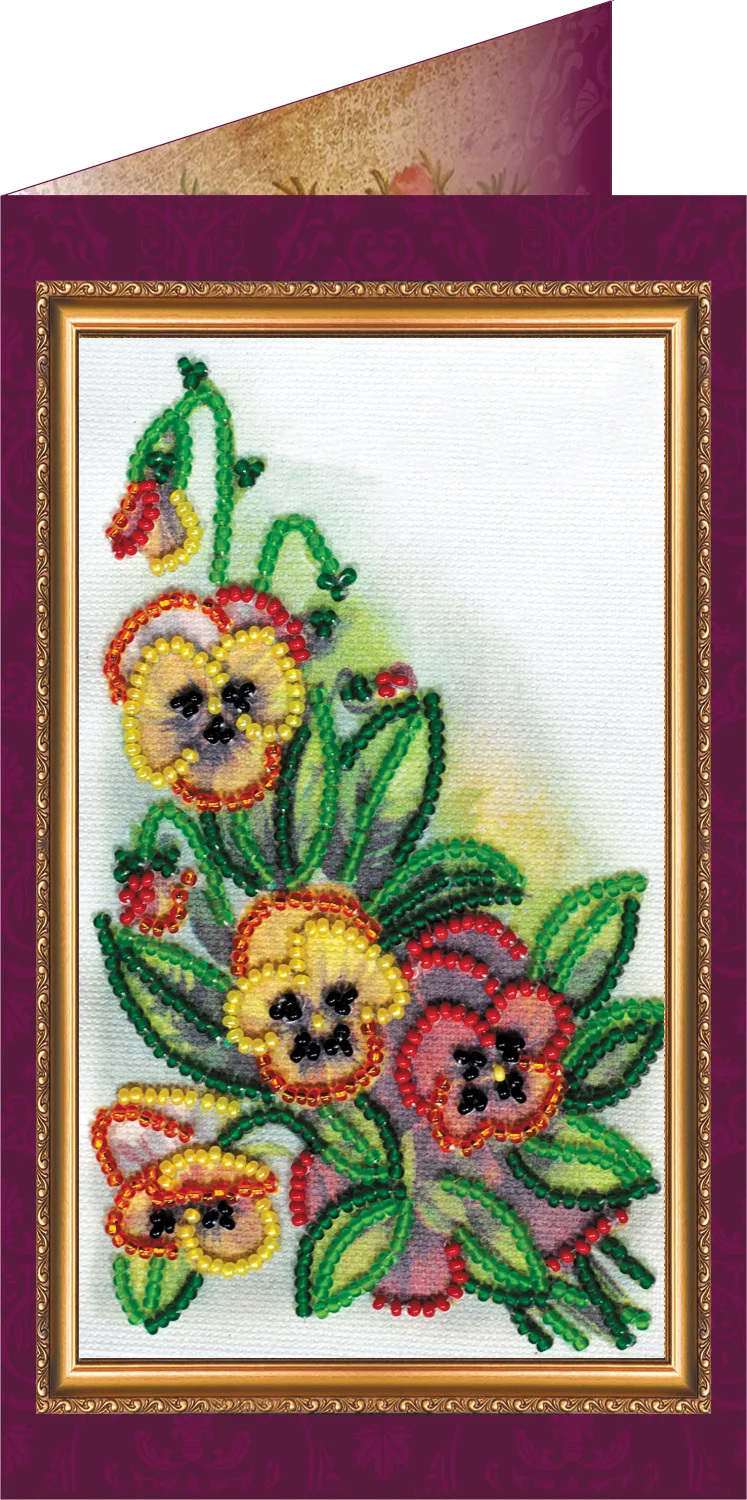 Postcards Bead Embroidery Kit Postcard Bead embroidery kit Happy Anniversary – 2