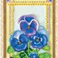Postcards Bead Embroidery Kit Postcard bead embroidery kits Violet
