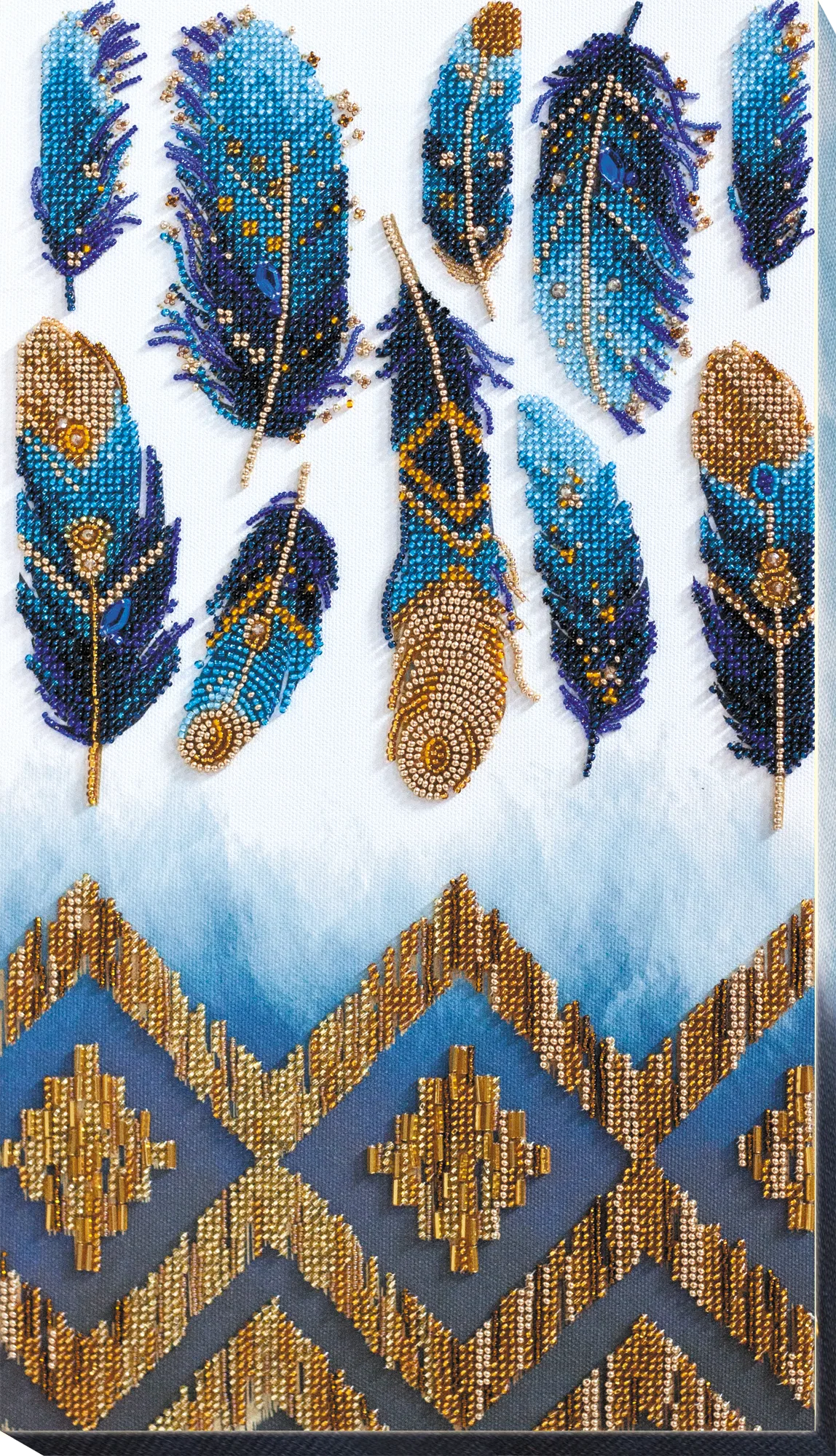 Bead Embroidery Kit Main Bead Embroidery Kit Indigo