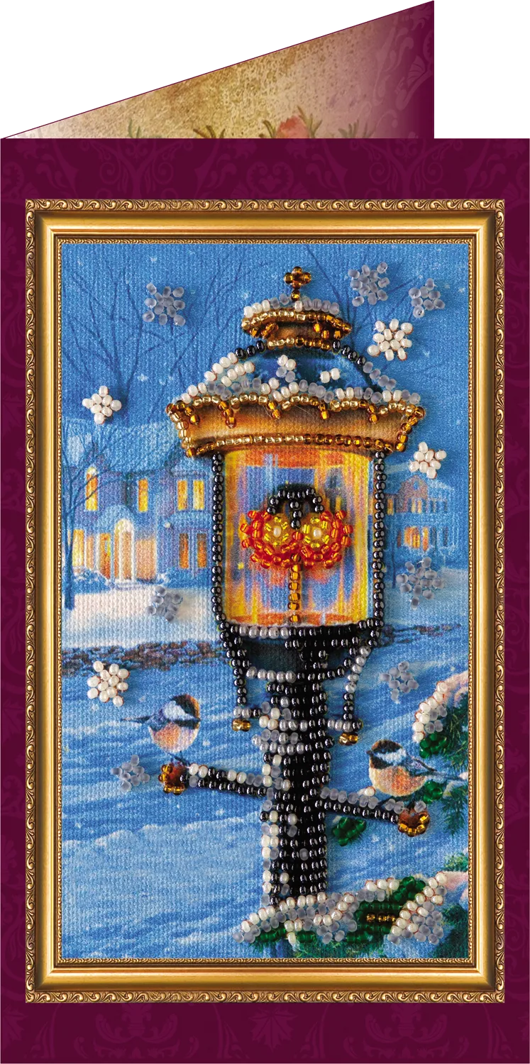 Postcards Bead Embroidery Kit Postcard Bead embroidery kit Happy New Year – 3