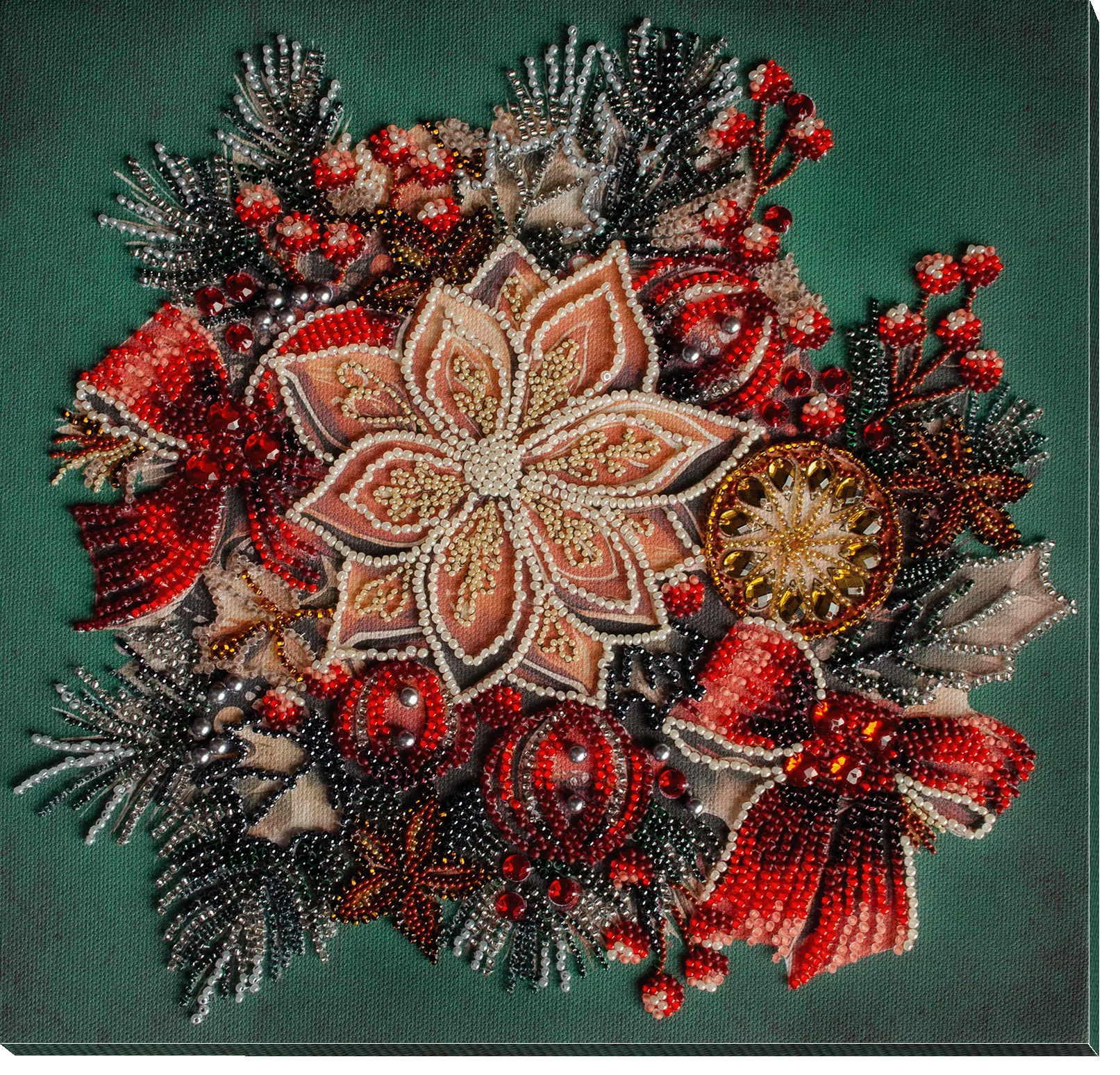 Bead Embroidery Kit Main Bead Embroidery Kit The taste of Christmas