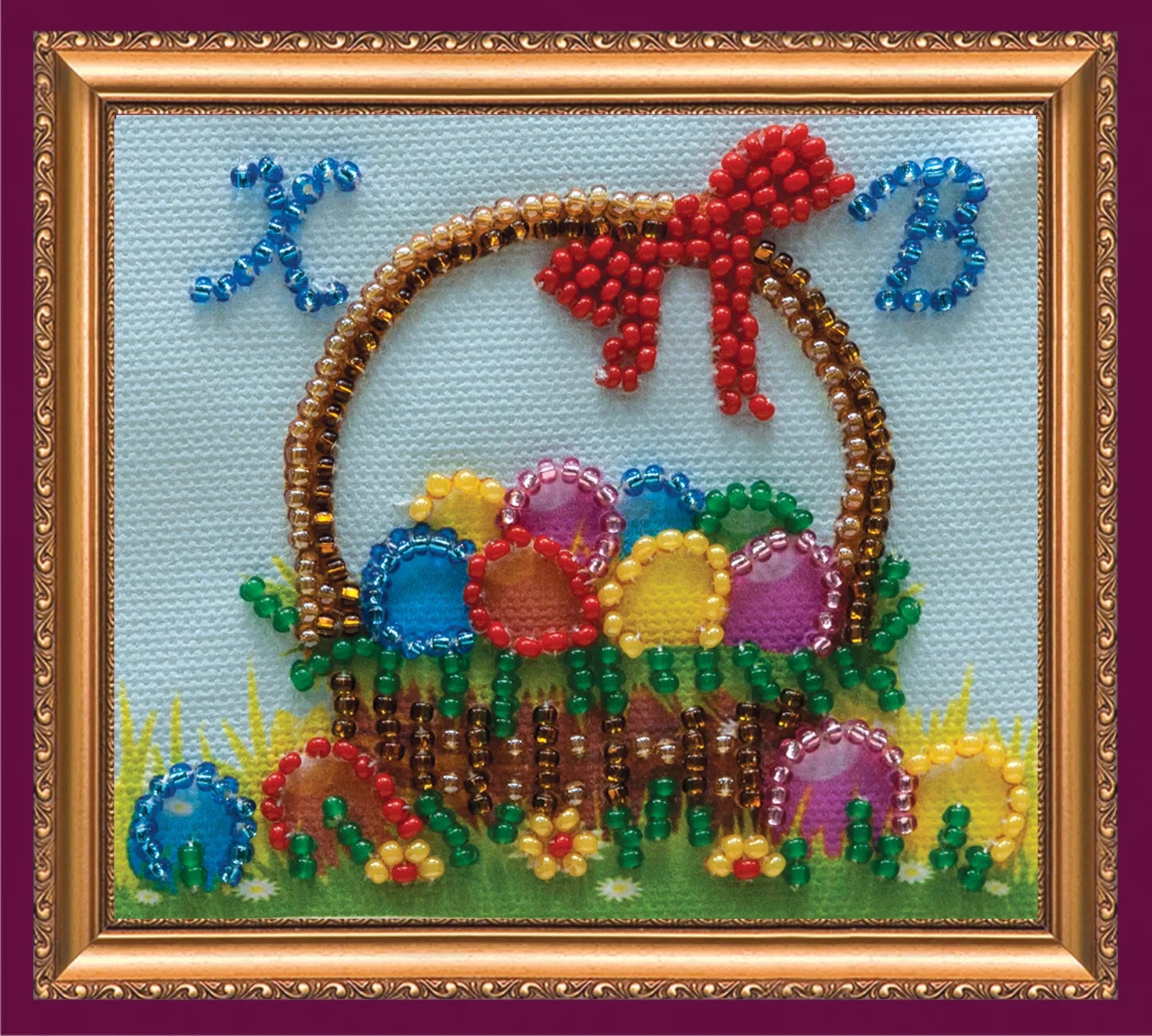 Magnets Bead Embroidery Kit Magnets Bead embroidery kit Easter basket – 2