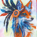 Bead Embroidery Kit Main Bead Embroidery Kit Red fox
