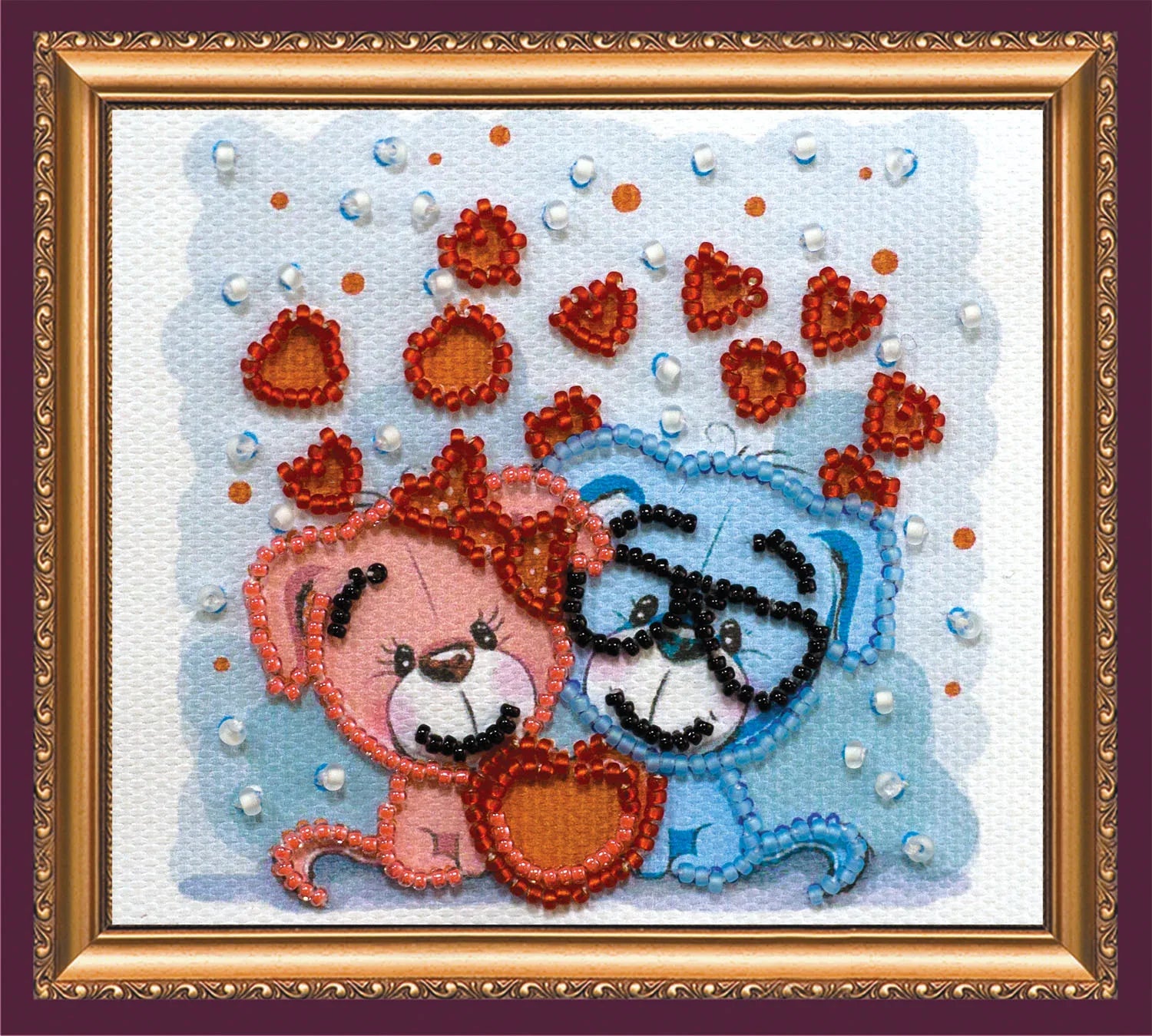 Magnets Bead Embroidery Kit Magnets Bead embroidery kit Hearts