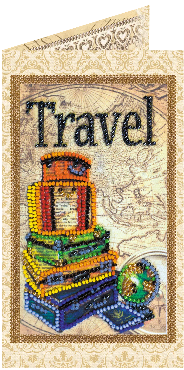 Postcards Bead Embroidery Kit Postcard Bead embroidery kit Around the world