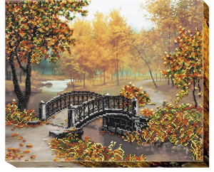 Bead Embroidery Kit Main Bead Embroidery Kit Gold of Autumn