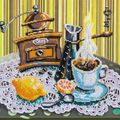 Bead Embroidery Kit Main Bead Embroidery Kit Coffee with lemon