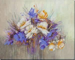 Bead Embroidery Kit Main Bead Embroidery Kit Flower chime
