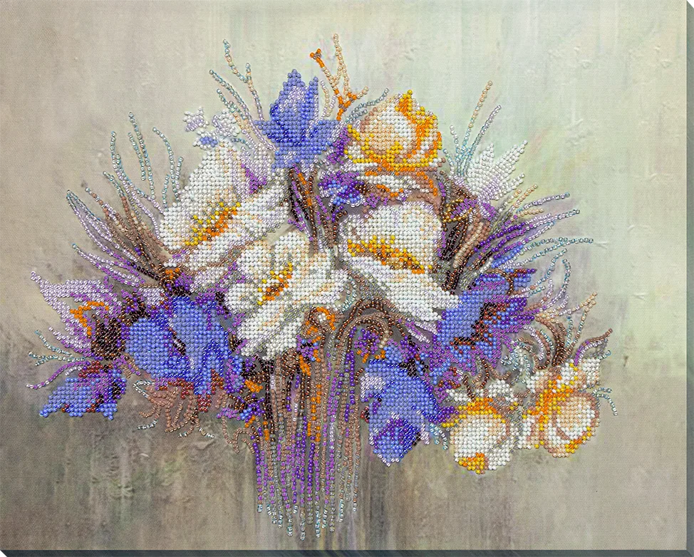 Bead Embroidery Kit Main Bead Embroidery Kit Flower chime