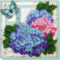 Bead Embroidery Kit Mid-sized bead embroidery kit Gentle hydrangeas