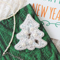 Brooch Embroidery Kit Decoration White spruce