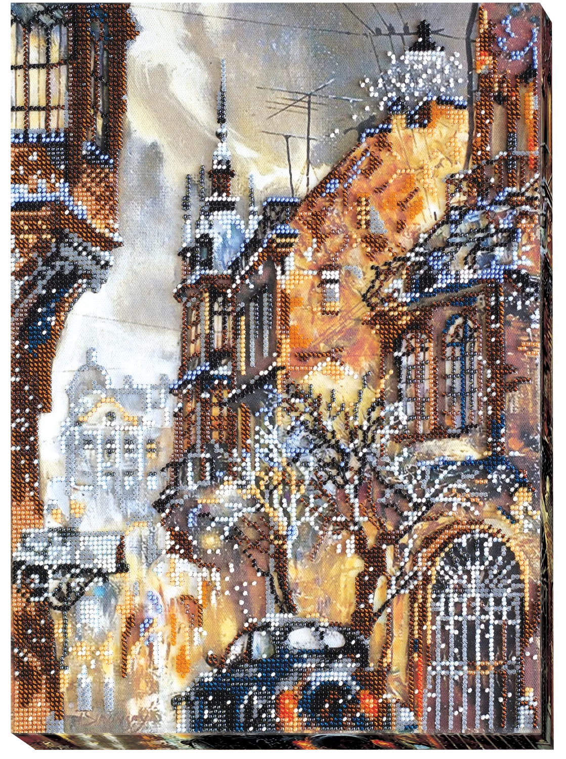 Bead Embroidery Kit Main Bead Embroidery Kit December snowing