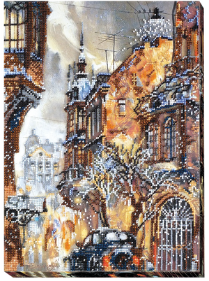 Bead Embroidery Kit Main Bead Embroidery Kit December snowing