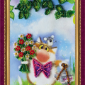 Postcards Bead Embroidery Kit Postcard Bead embroidery kit Congratulations – 5