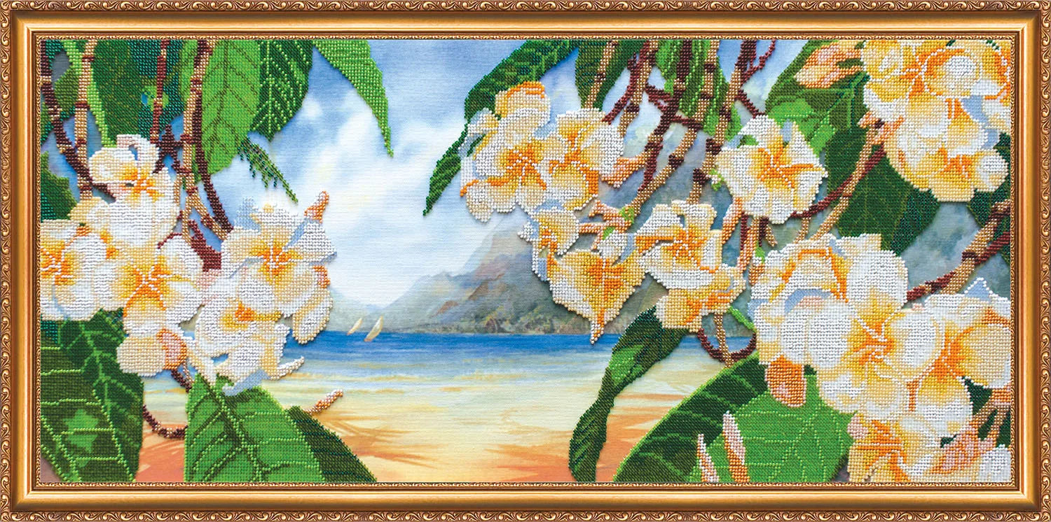 Bead Embroidery Kit Main Bead Embroidery Kit Hawaiian breeze