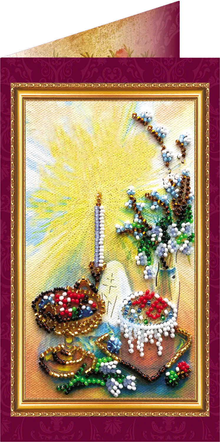 Postcards Bead Embroidery Kit Postcard Bead embroidery kit Easter – 4