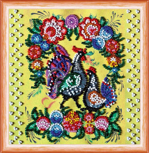 Bead Embroidery Kit Mini Bead embroidery kit Gorodets painting