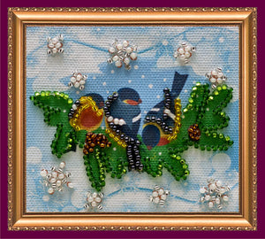 Magnets Bead Embroidery Kit Magnets Bead embroidery kit On the twig – 1