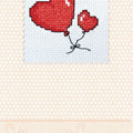 Postcards Cross Stitch Kit Valentine's hearts