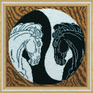 Bead Embroidery Kit Main Bead Embroidery Kit Yin and Yang