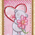 Postcards Bead Embroidery Kit Postcard bead embroidery kits With love – 3