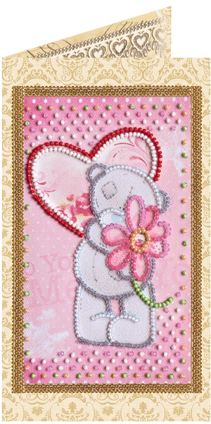 Postcards Bead Embroidery Kit Postcard bead embroidery kits With love – 3