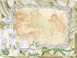 Photo Frame Bead Embroidery Kit Photo frame kit for bead embroidery Photo frame kit for bead embroidery "Delicate Lily of the valley"