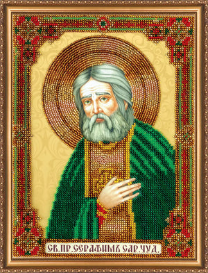 Bead Embroidery Kit Main Bead Embroidery Kit St. Seraphim of Sarov