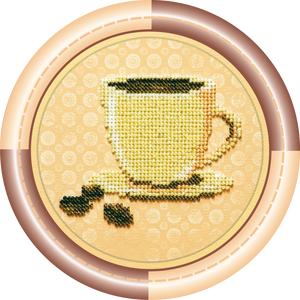 Bead Embroidery Kit Mini Bead embroidery kit Coffee