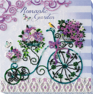 Bead Embroidery Kit Mid-sized bead embroidery kit Romantic garden