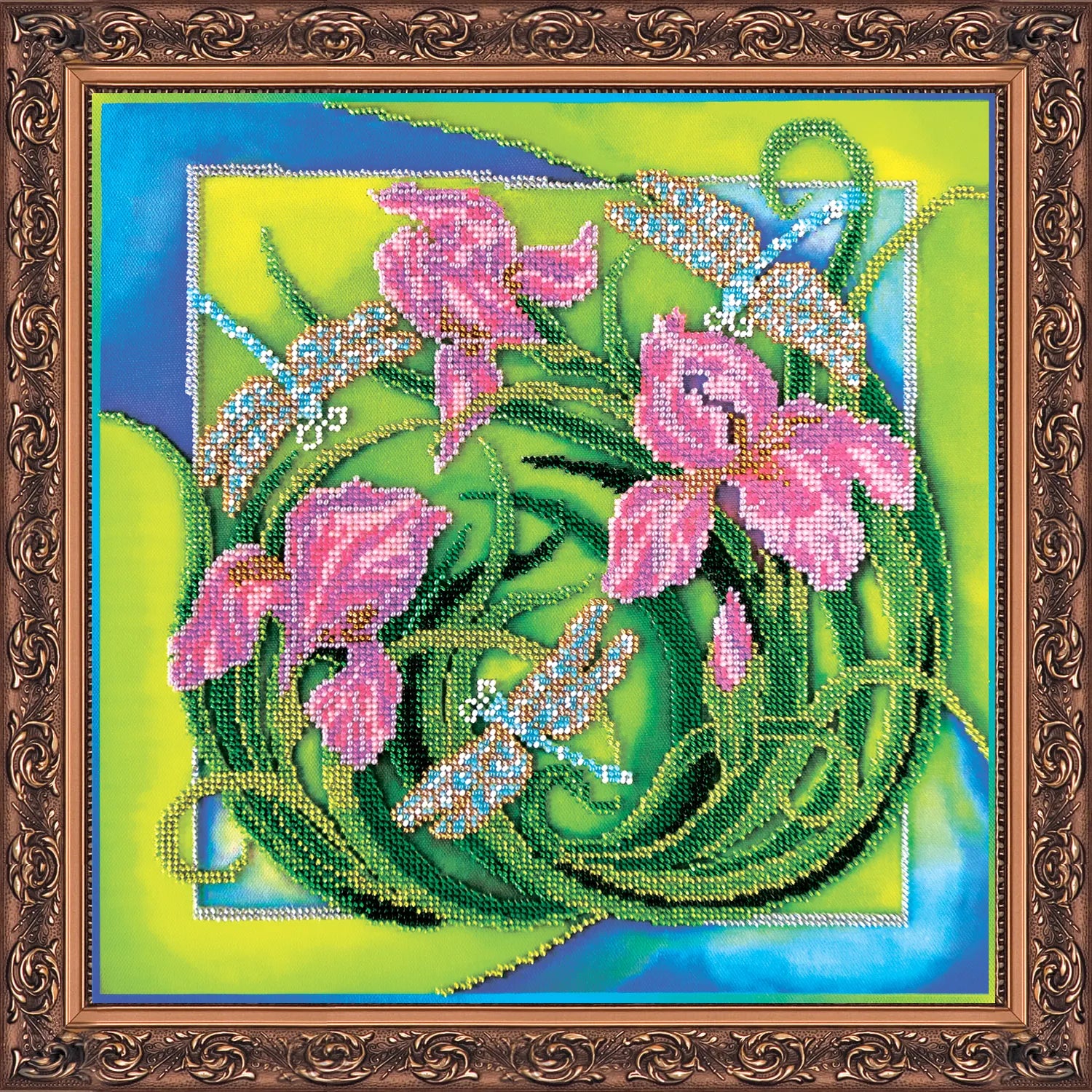 Bead Embroidery Kit Main Bead Embroidery Kit Flight of dragonflies