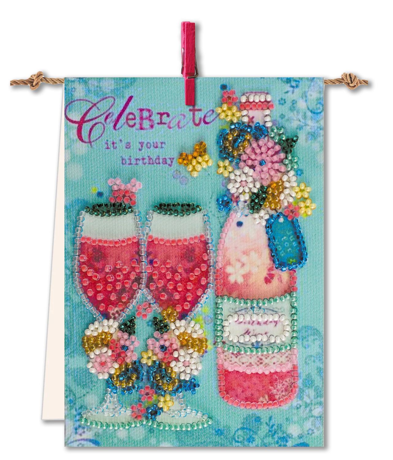 Pennant Bead Embroidery Kit Pennant-kit Bead Embroidery Lover's shot