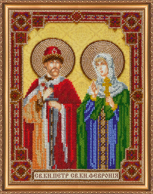 Bead Embroidery Kit Main Bead Embroidery Kit Icon of St.Petr the Prince and St.Fevronia the Princess