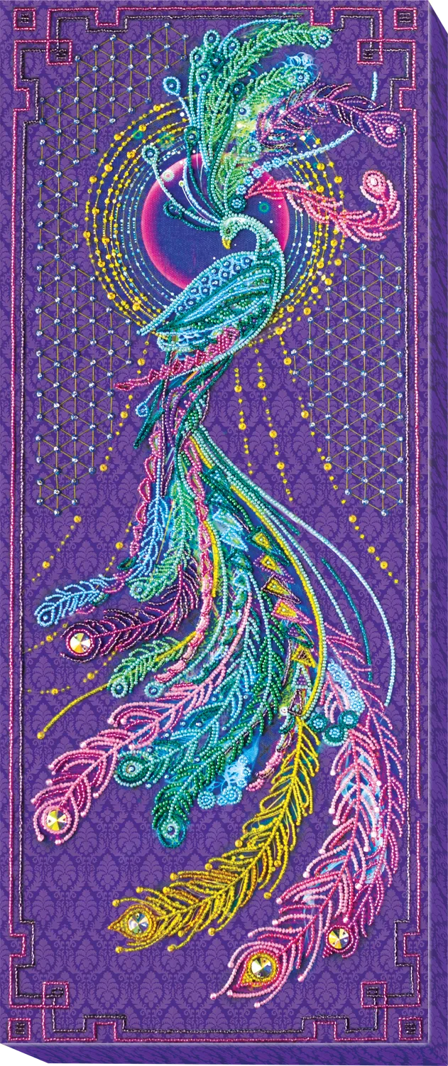 Bead Embroidery Kit Main Bead Embroidery Kit Feather Sunbird