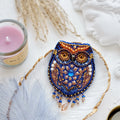 Brooch Embroidery Kit Decoration Owl