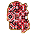 Magnets Bead Embroidery Kit Kits for embroidery with beads magnets "Map of Ukraine" Zhytomyr region