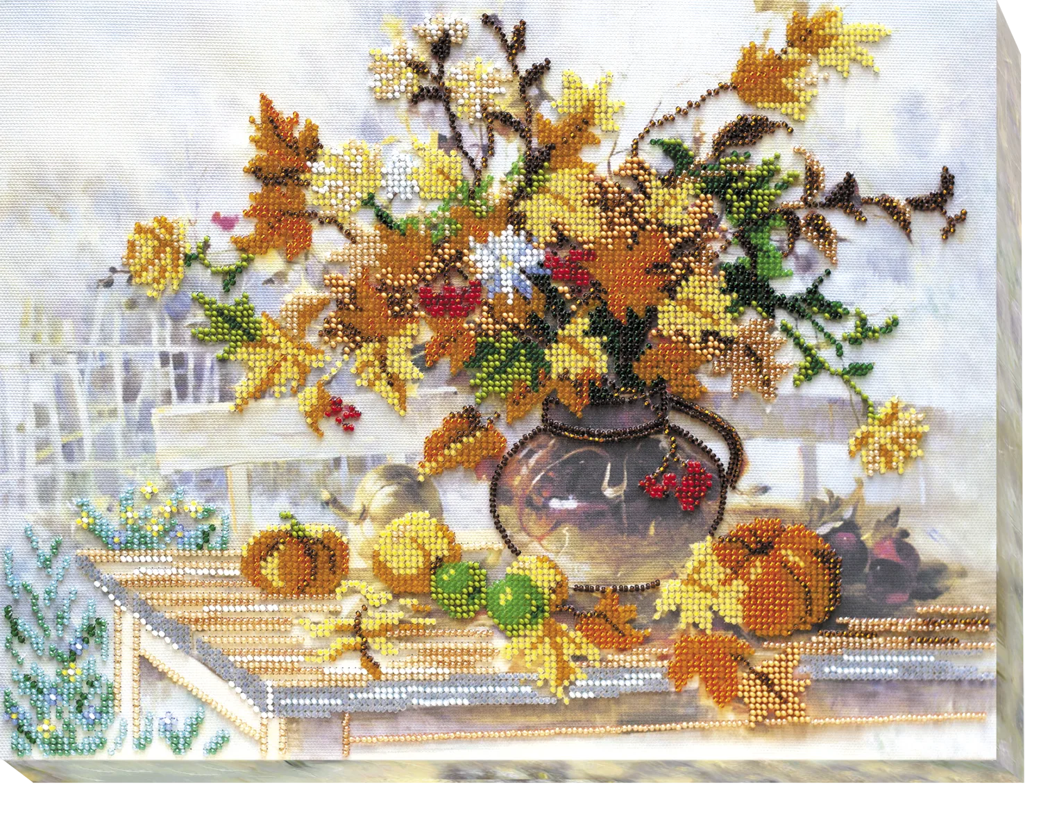 Bead Embroidery Kit Main Bead Embroidery Kit Autumn bunch of flowers