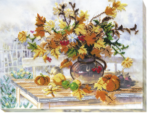 Bead Embroidery Kit Main Bead Embroidery Kit Autumn bunch of flowers