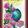 Postcards Bead Embroidery Kit Postcard Bead embroidery kit Best teacher – 2