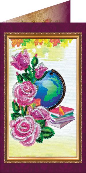 Postcards Bead Embroidery Kit Postcard Bead embroidery kit Best teacher – 2