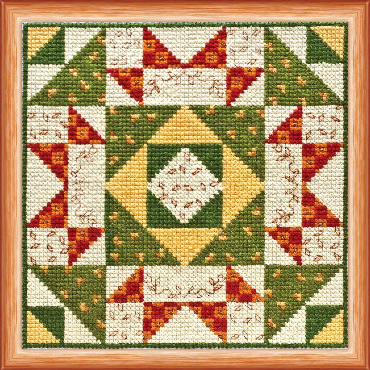 Cross Stitch Kit Quilt. Fall