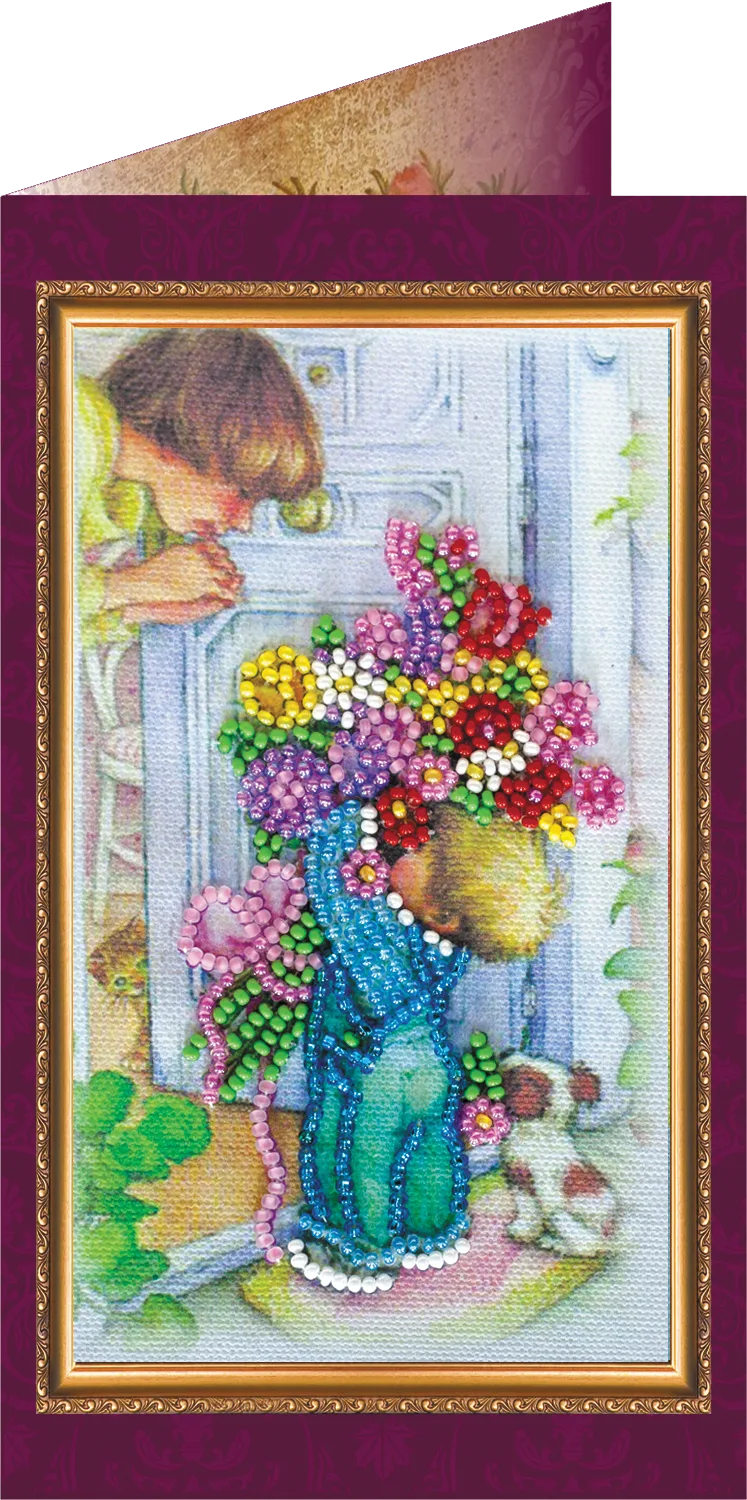 Postcards Bead Embroidery Kit Postcard Bead embroidery kit Dear Mama – 2