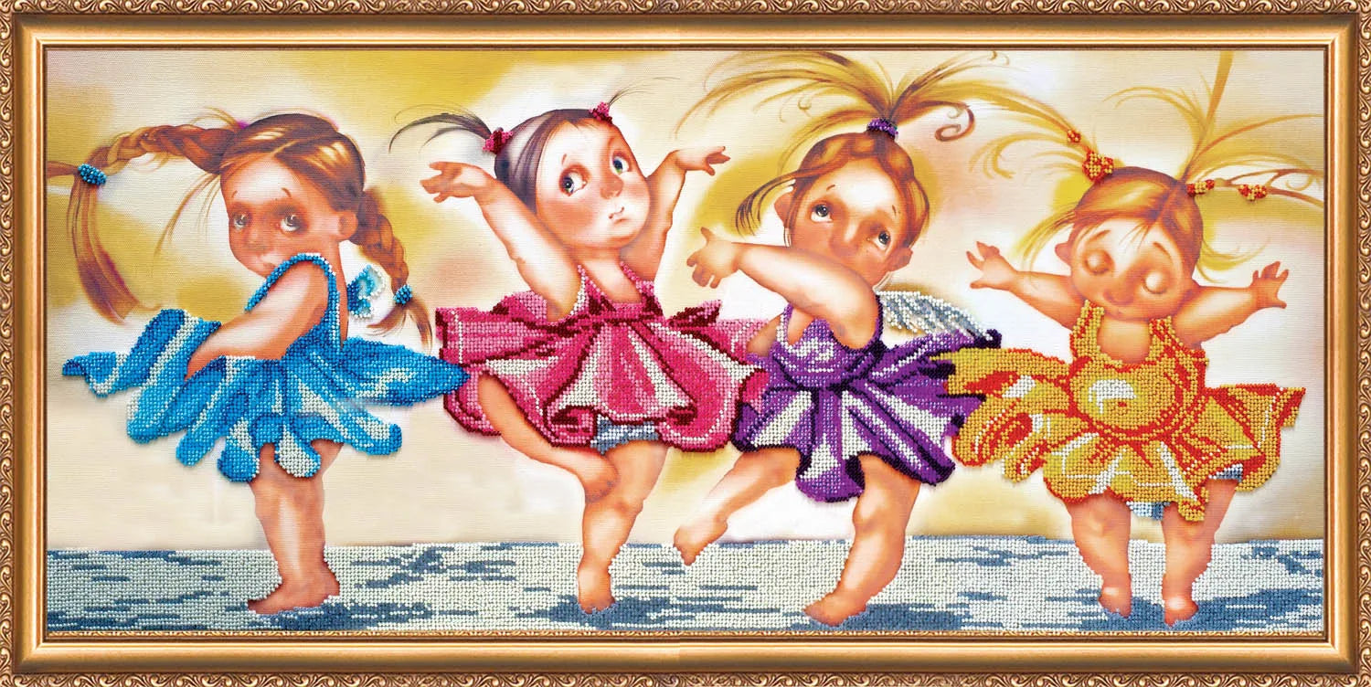Bead Embroidery Kit Main Bead Embroidery Kit Dance of the Little Swans