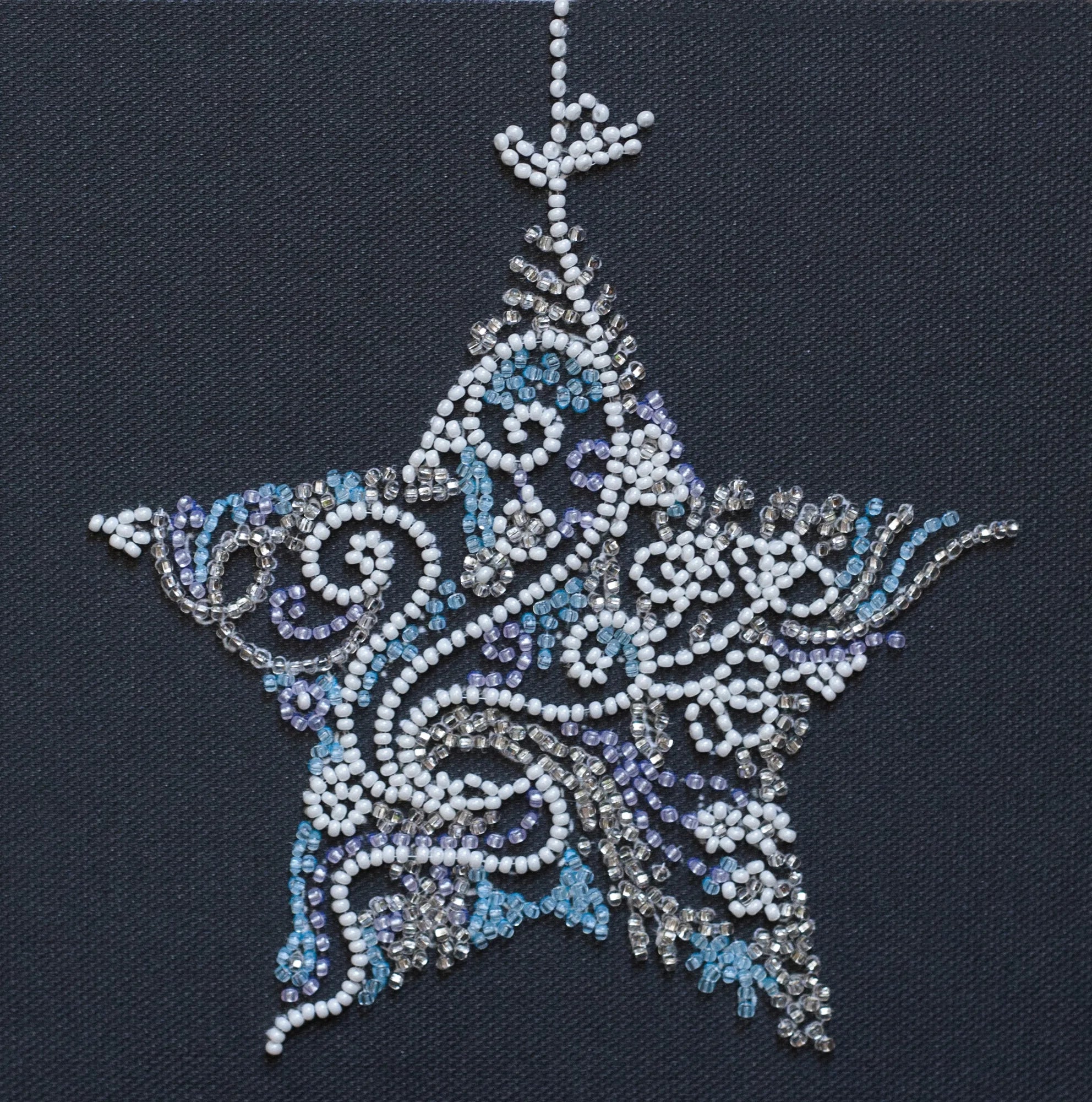Bead Embroidery Kit Mini Bead embroidery kit Lace star