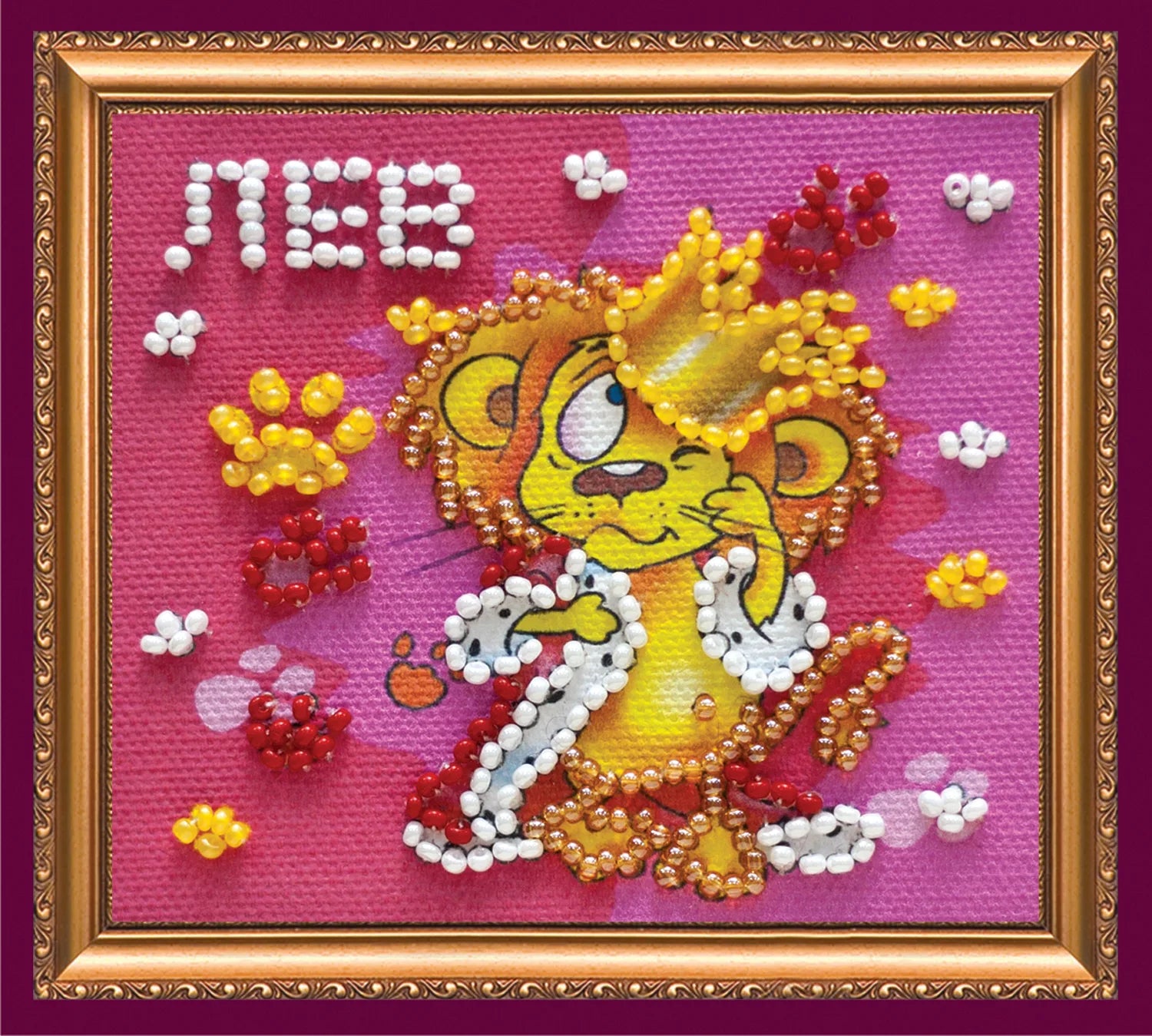 Magnets Bead Embroidery Kit Magnets Bead embroidery kit Leo