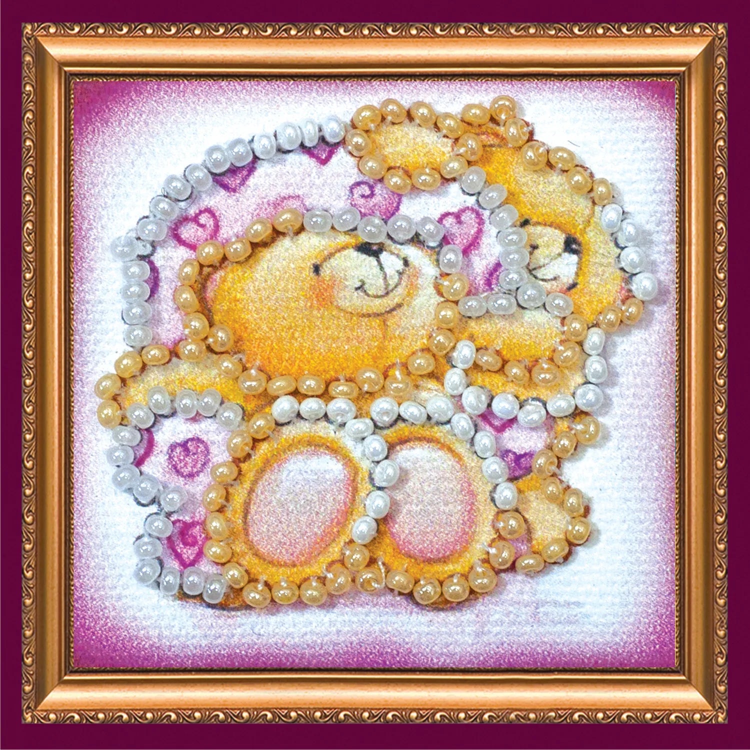 Magnets Bead Embroidery Kit Mini Magnets Bead embroidery kit Teddy bears – 1