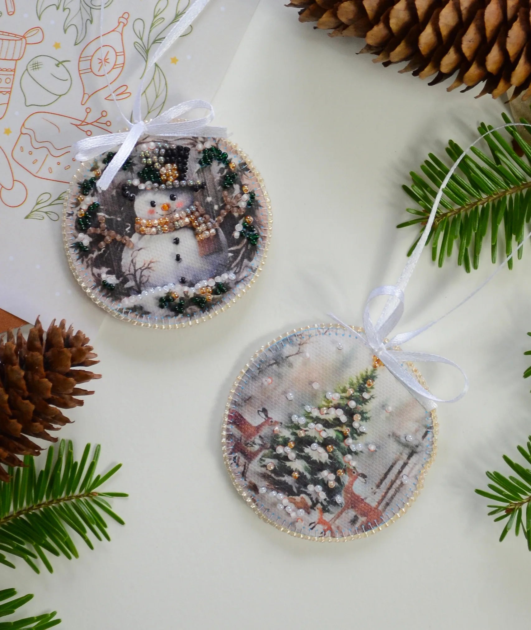 Christmas and New Year Decor Kit Decoration Winter guest
